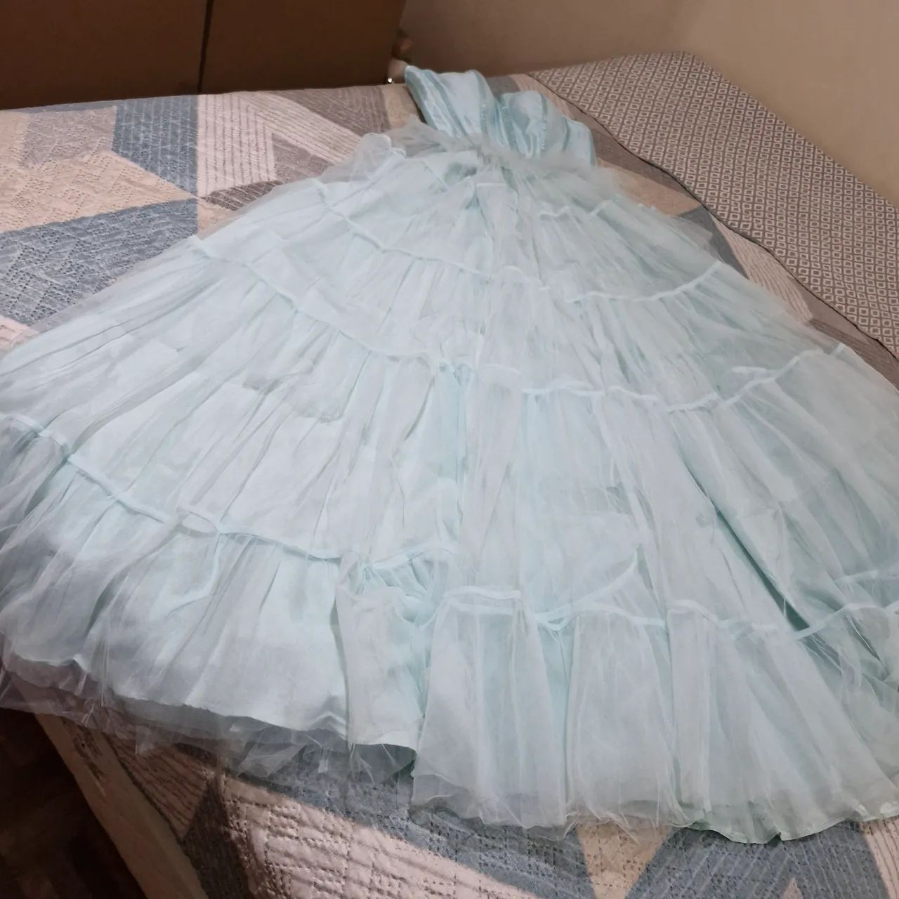 Vestido longo azul lindíssimo.  - Foto 2