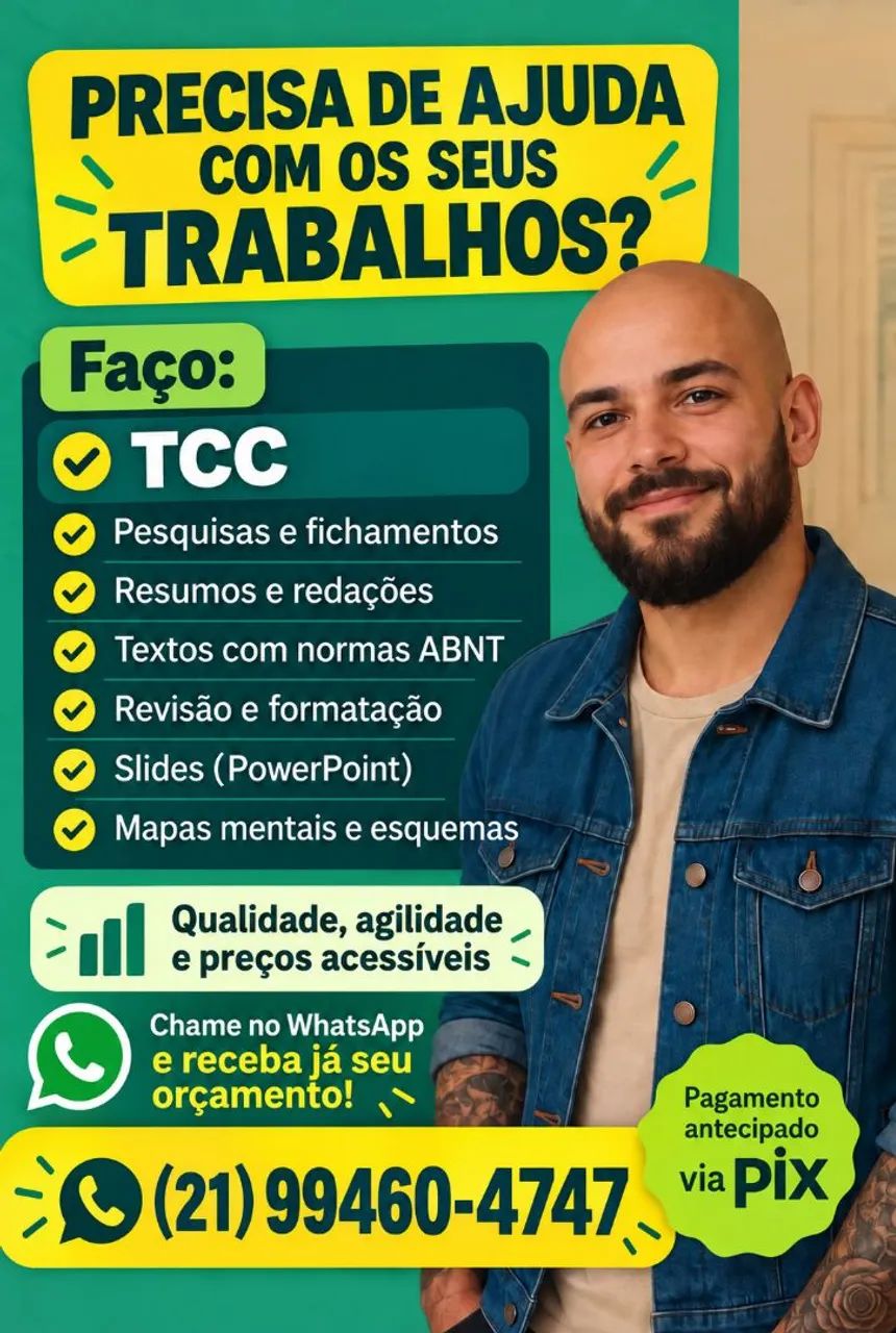 Auxílio e orientação em trabalhos acadêmicos