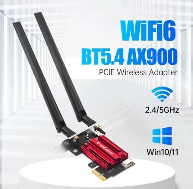Placa WiFi 6 AX900 Pro, Bluetooth 5.4, PCIE