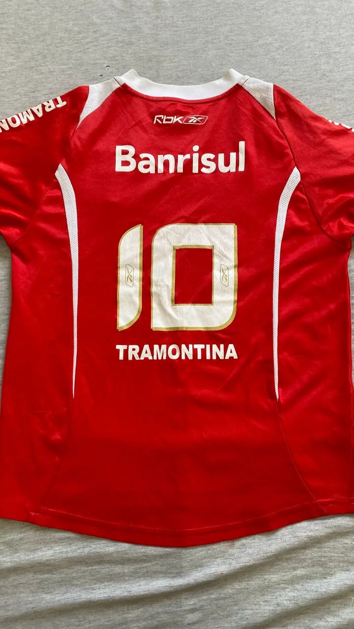Camisa Internacional 2007 Tríplice Coroa TAM10/12 - Foto 2