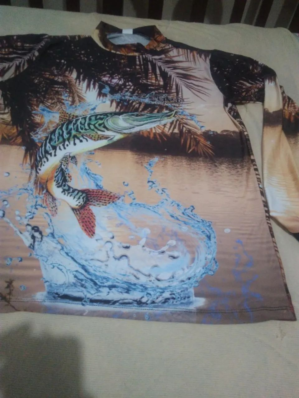 Camisas para pescarias com fator de proteção máxima Uva e UVB  - Foto 5