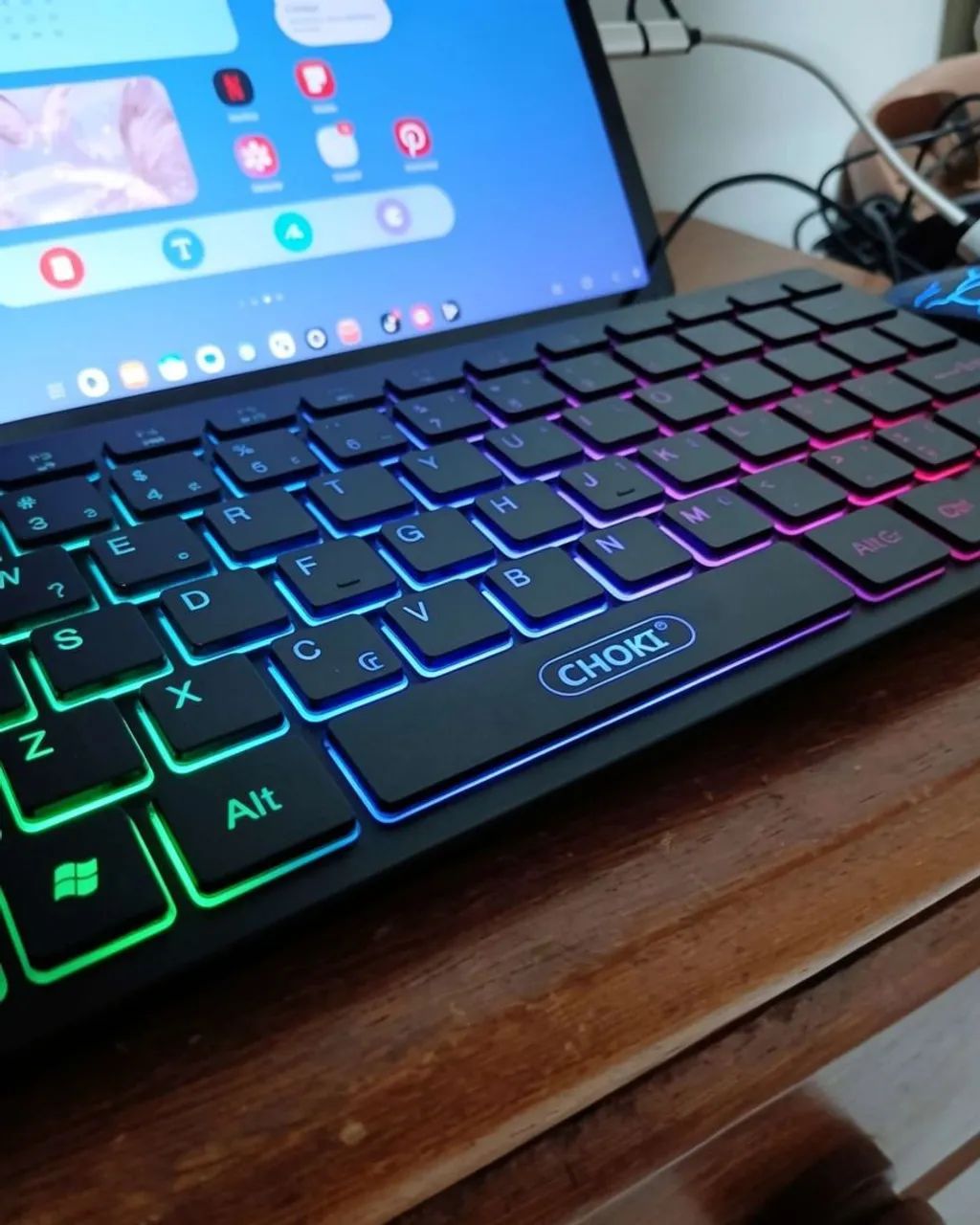 Kit Teclado + Mouse Gamer CHOKI RGB - Funciona em PC, Celular e Tablet - Foto 2
