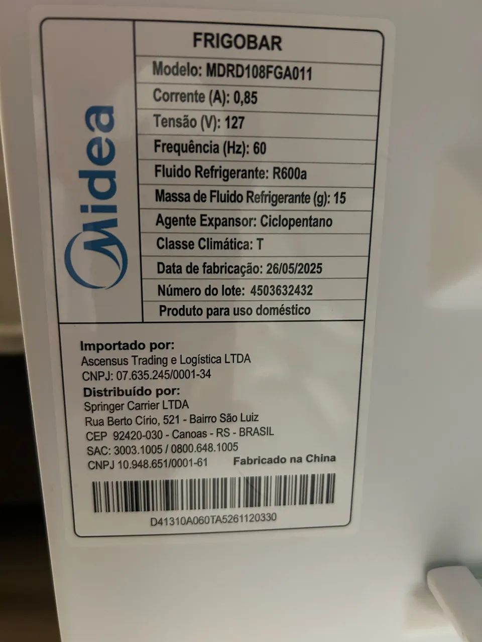 Frigobar Midea 67L - 110v - Foto 2