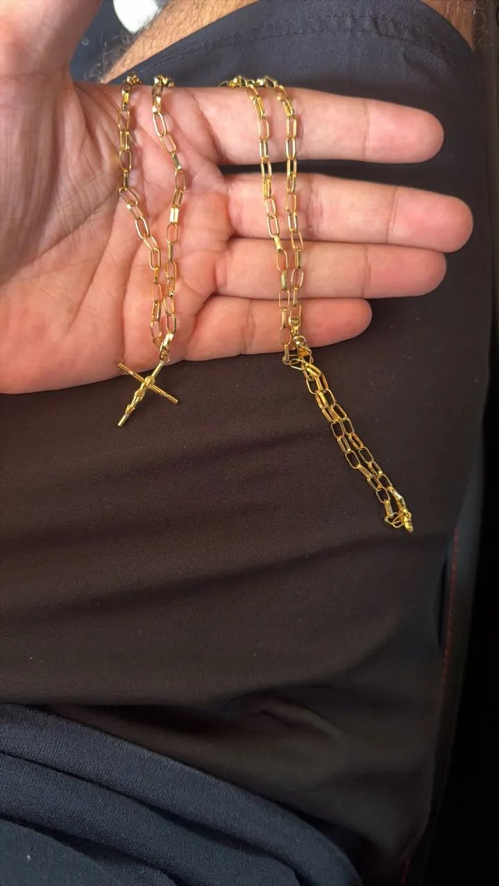 Cordão de ouro 18k - Foto 3