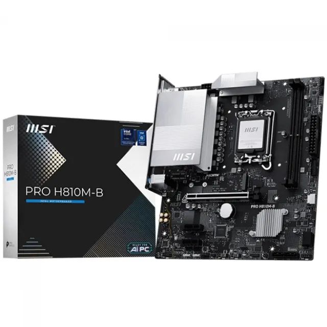 Placa Mãe MSI PRO H810M-B, Intel LGA 1851, DDR5, Nova, Lacrada