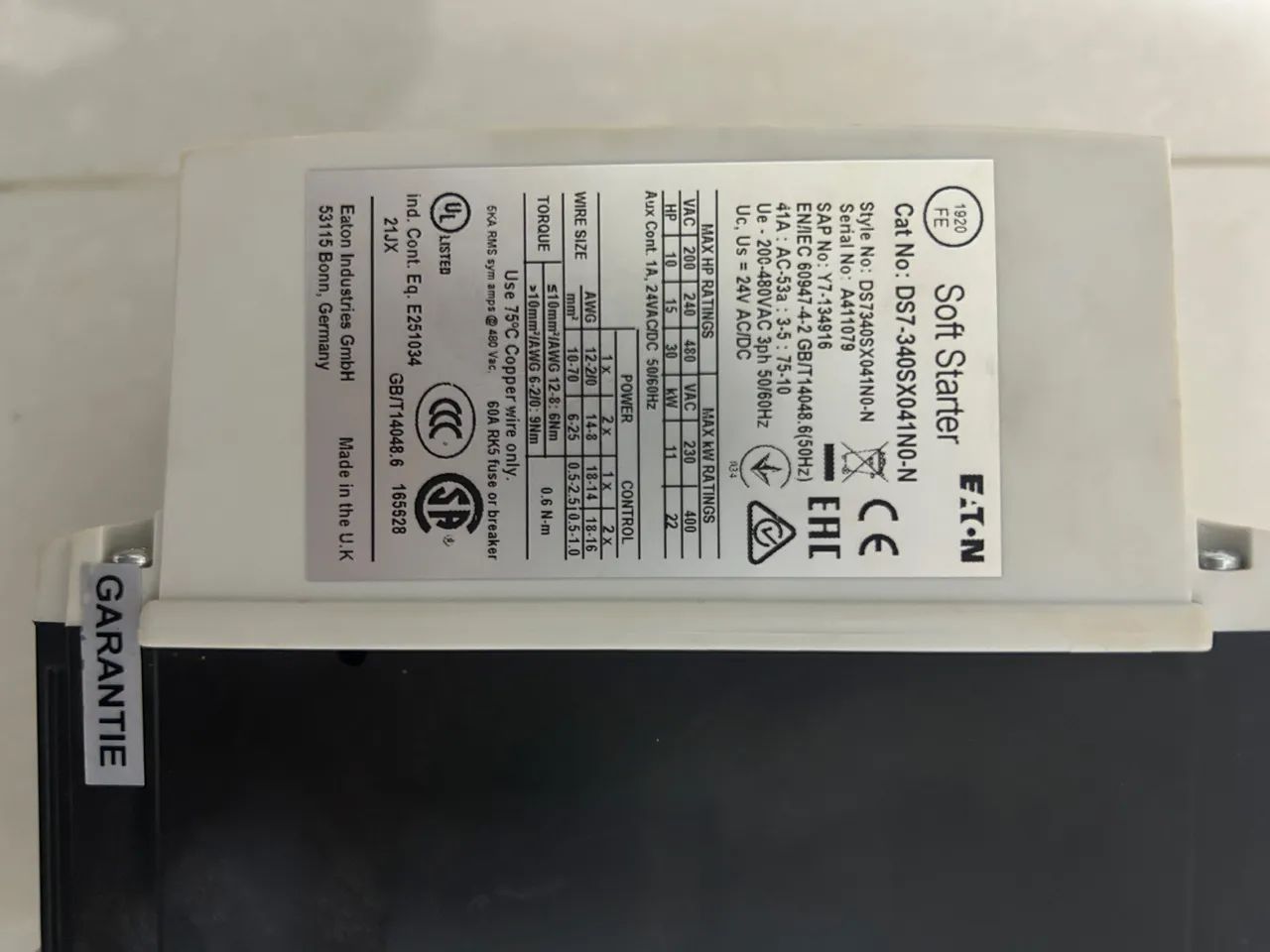 Soft Starter Eaton 41A  - Foto 2