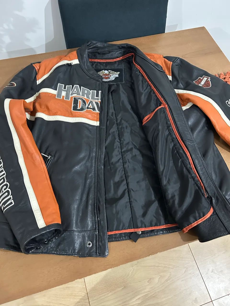 Jaqueta Couro Harley Davidson Vintage  - Foto 4