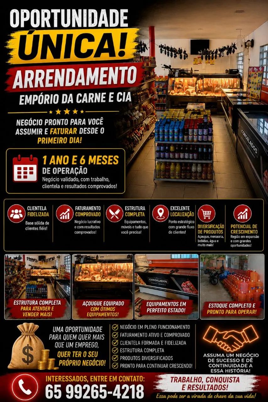Venda ou arrendamento mercearia com açougueiro completo  - Foto 2