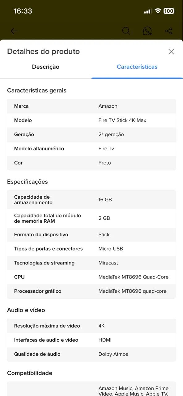 FIRE TV STICK 4K MAX 16GB - Foto 3