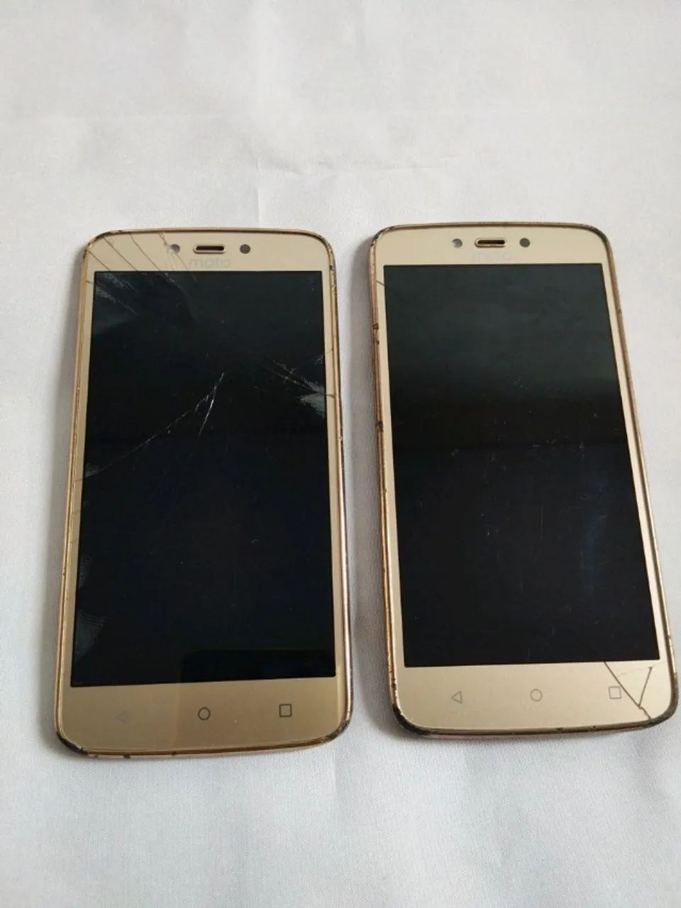 carcaça de celular motorola xt1700 dourada
