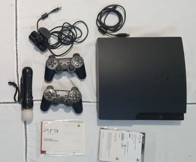 Console Playstation 3, webcam, controles e move