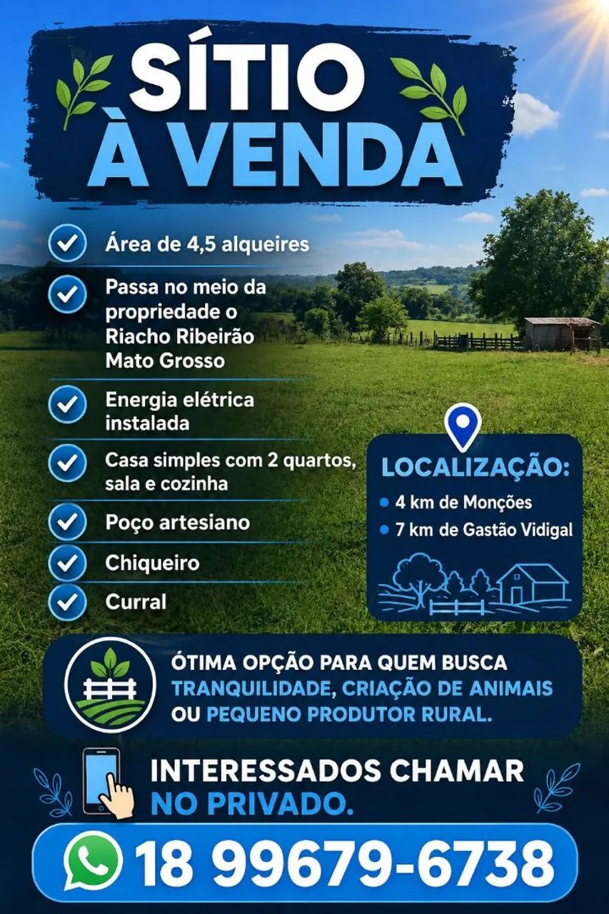 Sítio e fazenda .
