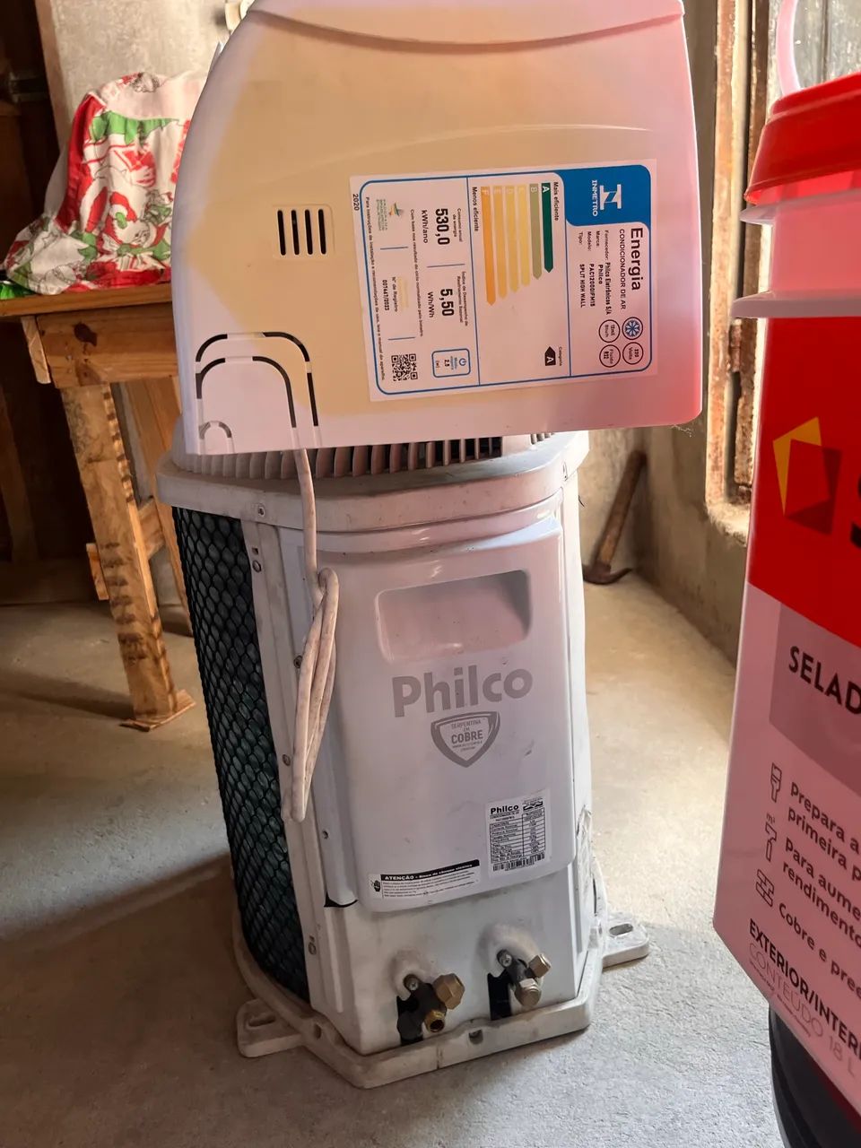 Ar condicionado 12mil btus com 2 placa reserva 