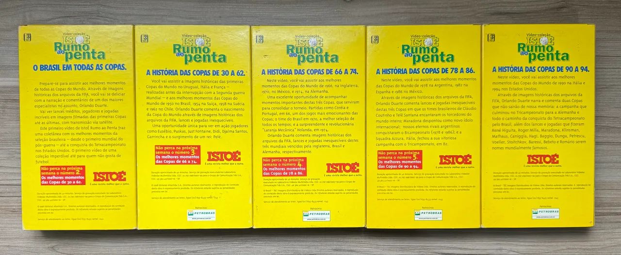 COLEÇÃO VHS ORIGINAL - HISTÓRIA DAS COPAS DO MUNDO - Foto 3