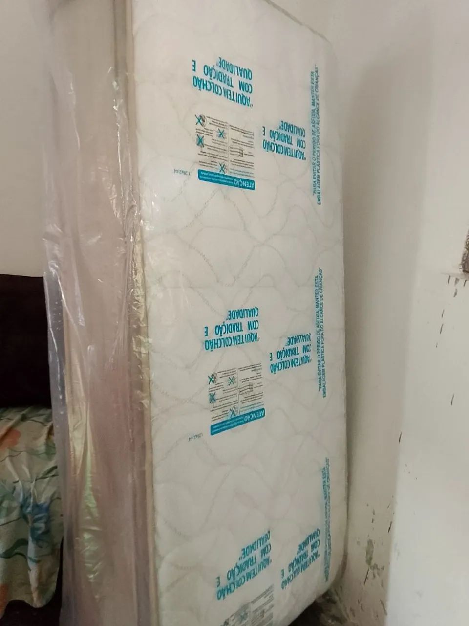 Colchão novo nunca usado ainda estar no plástico - Foto 3