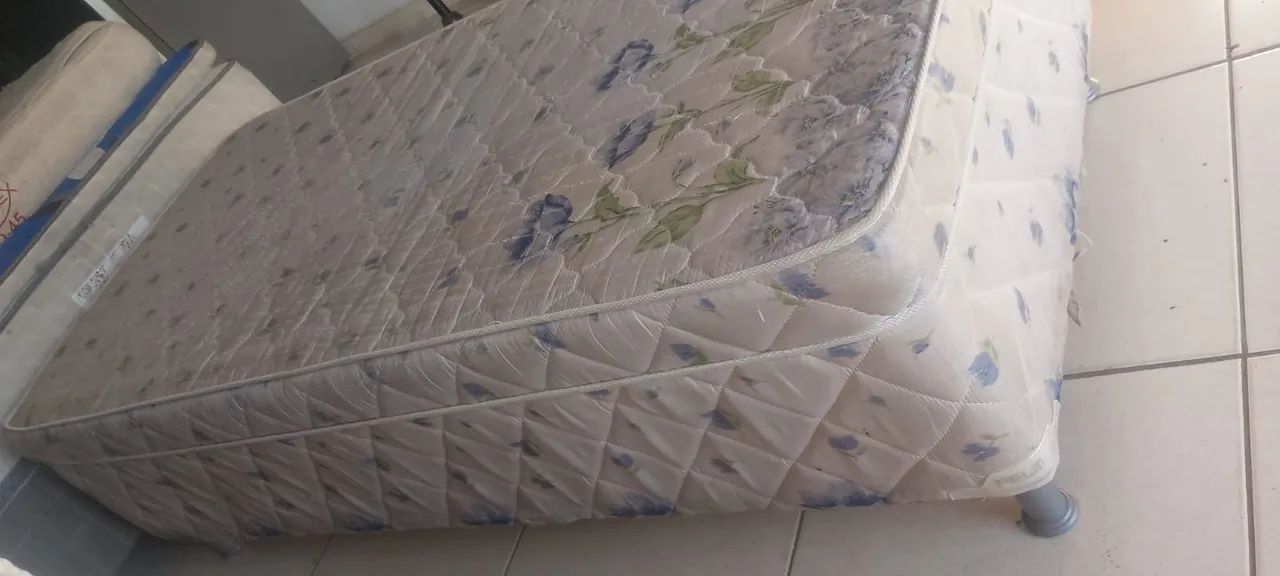 Cama Box Solteiro Espuma Alta - Semi Nova (ENTREGA GRÁTIS) - Foto 4