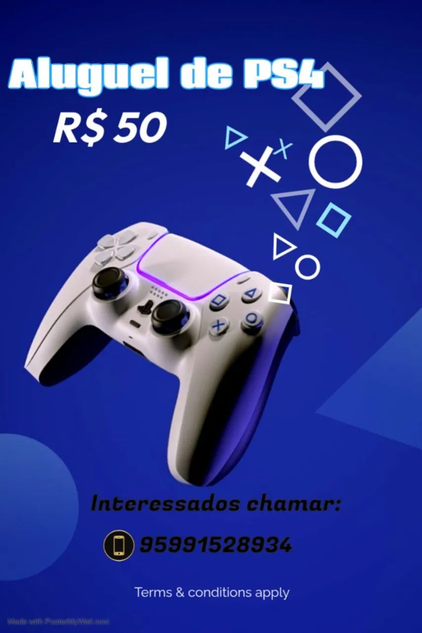 Aluguel de PS4 