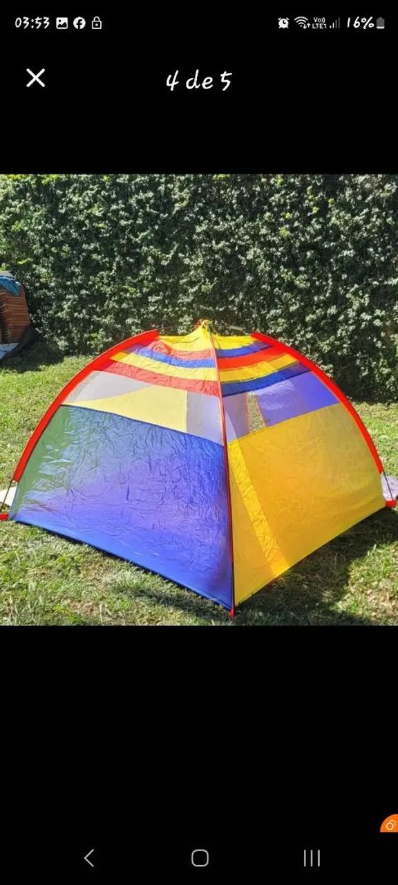 Tenda barraca casinha  infantil  1.40 x 1.40 - Foto 2