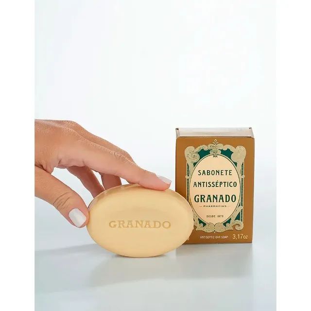 Kit C/  3 Sabonetes Granado Antisséptico 90g Hidratação Vegano - CM0004K3 - Foto 4