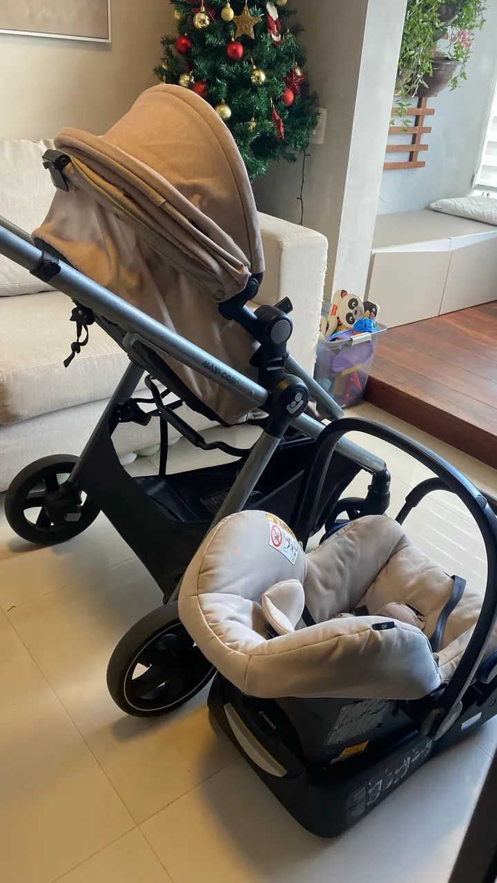 Conjunto carrinho e bebê conforto Maxi Cosi  - Foto 3