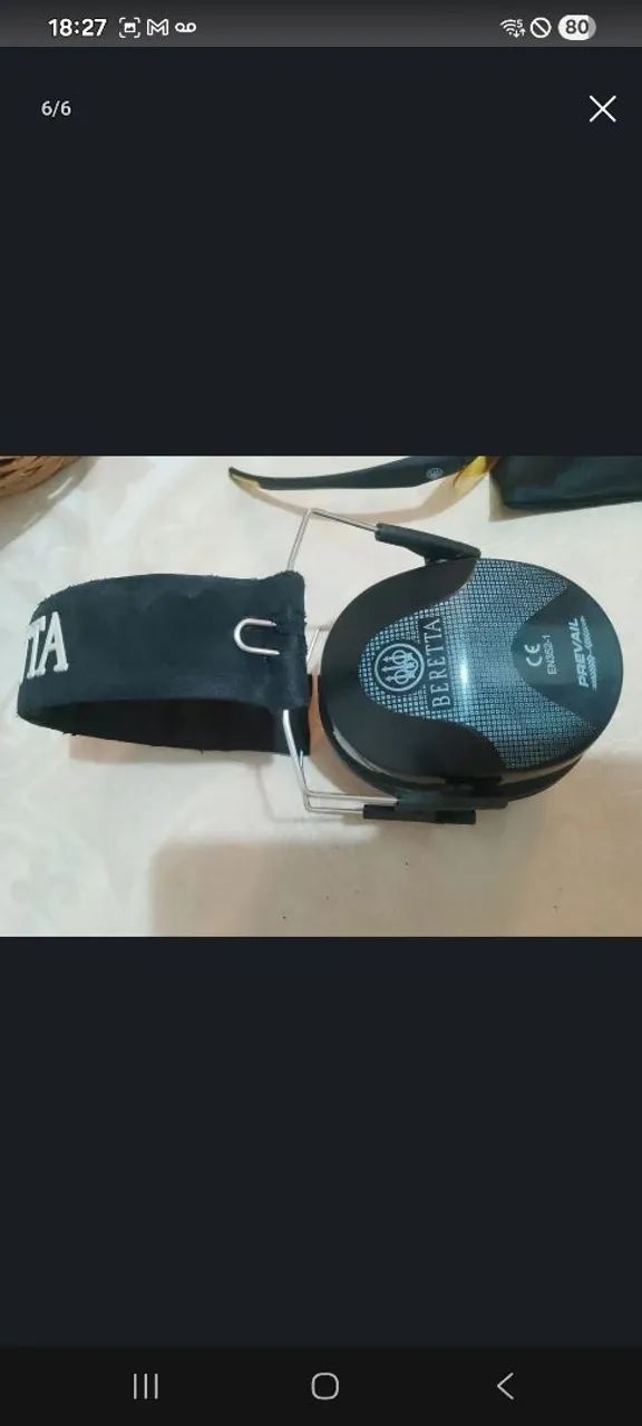 Fone e óculos para estande de tiro Bereta  - Foto 5