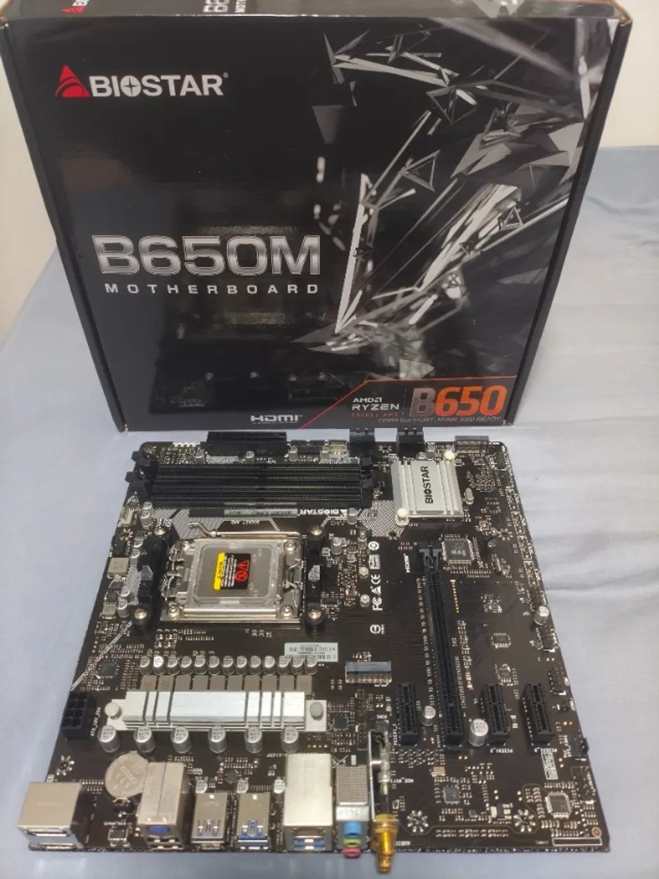 Placa Mãe AMD AM5 Biostar B650MP-E PRO com WiFi 7 e BT 5.4 Usado