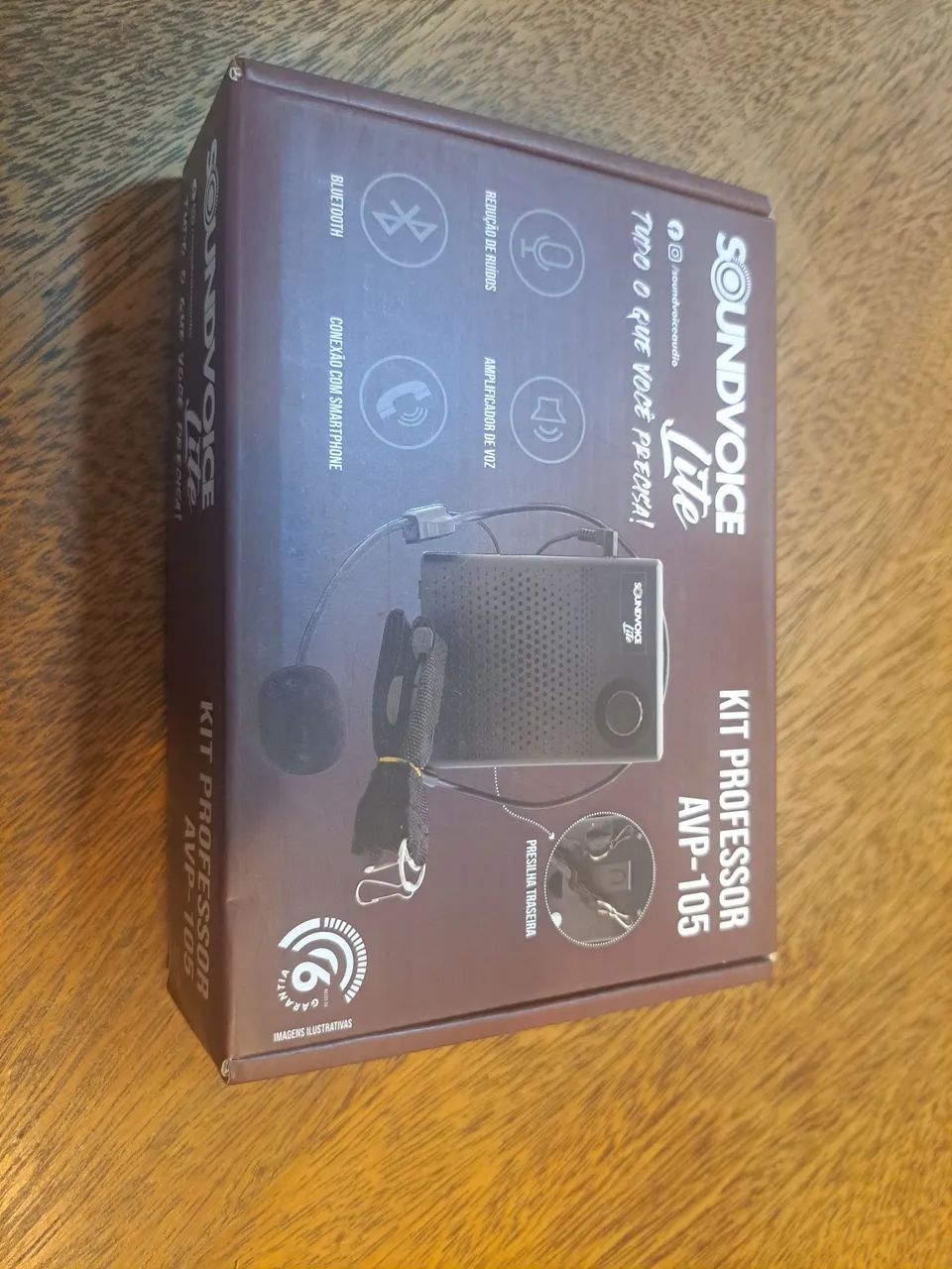 Microfone portátil com amplificador - Foto 5