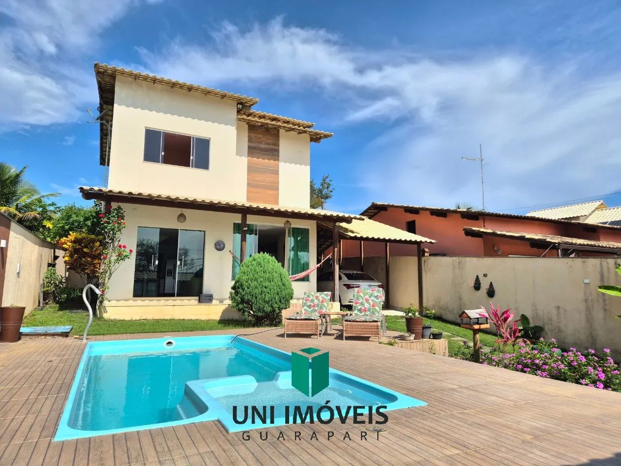 Casa 3 quartos à venda em Nova Guarapari - Lazer com piscina e churrasqueira!