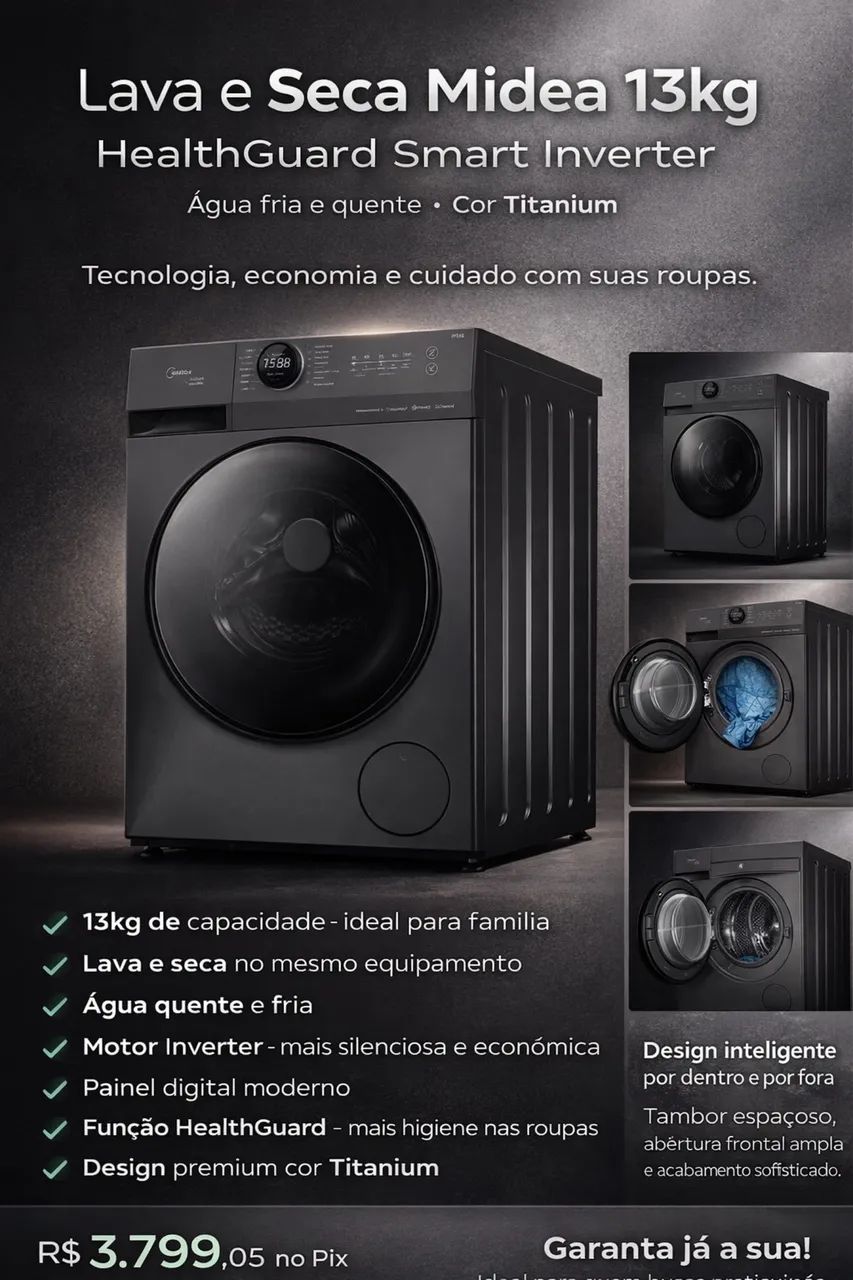 Vendo máquina de lavar e secar  