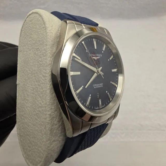 LONGINES - RELÓGIO MASCULINO AUTOMÁTICO - PULCEIRA DE BORRACHA - Foto 2