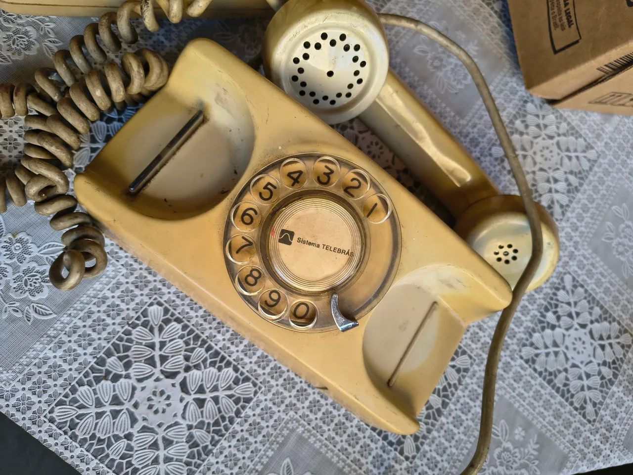 Telefone de disco Vintage 