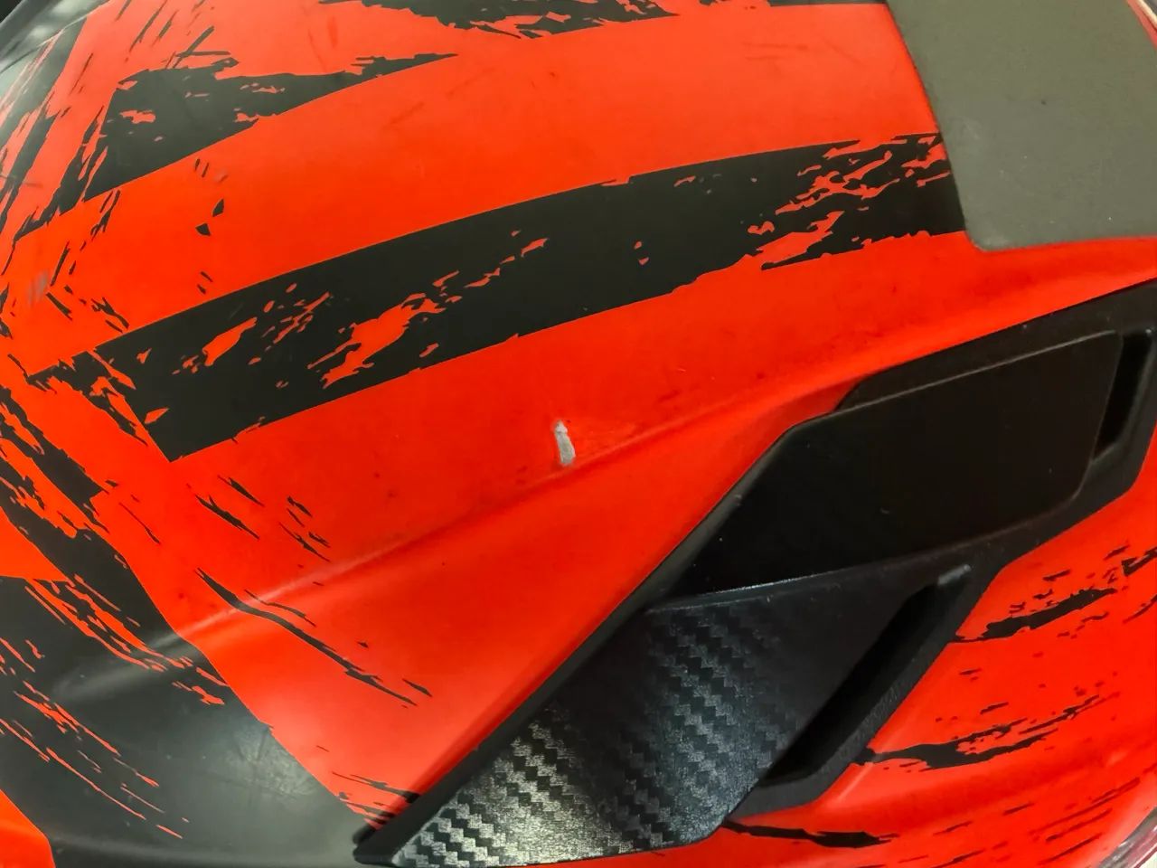 Capacete LS2 Laranja com pinlock - Foto 3