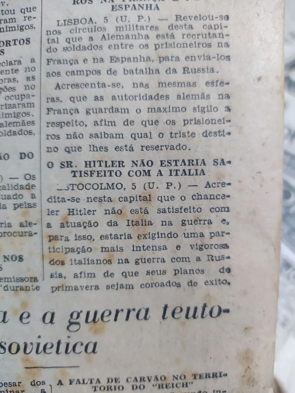 JORNAL DA 2° GUERRA MUNDIAL 2 Jornais completos  - Foto 6