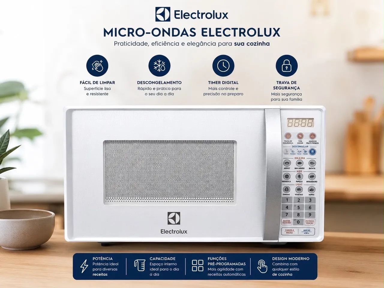 Microondas Eletrolux 20L - 220v - Impecável  - Foto 2