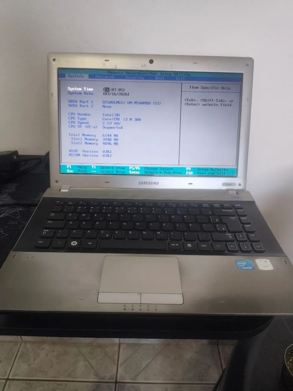 Notebook Samsung (travado em boot) - Foto 3