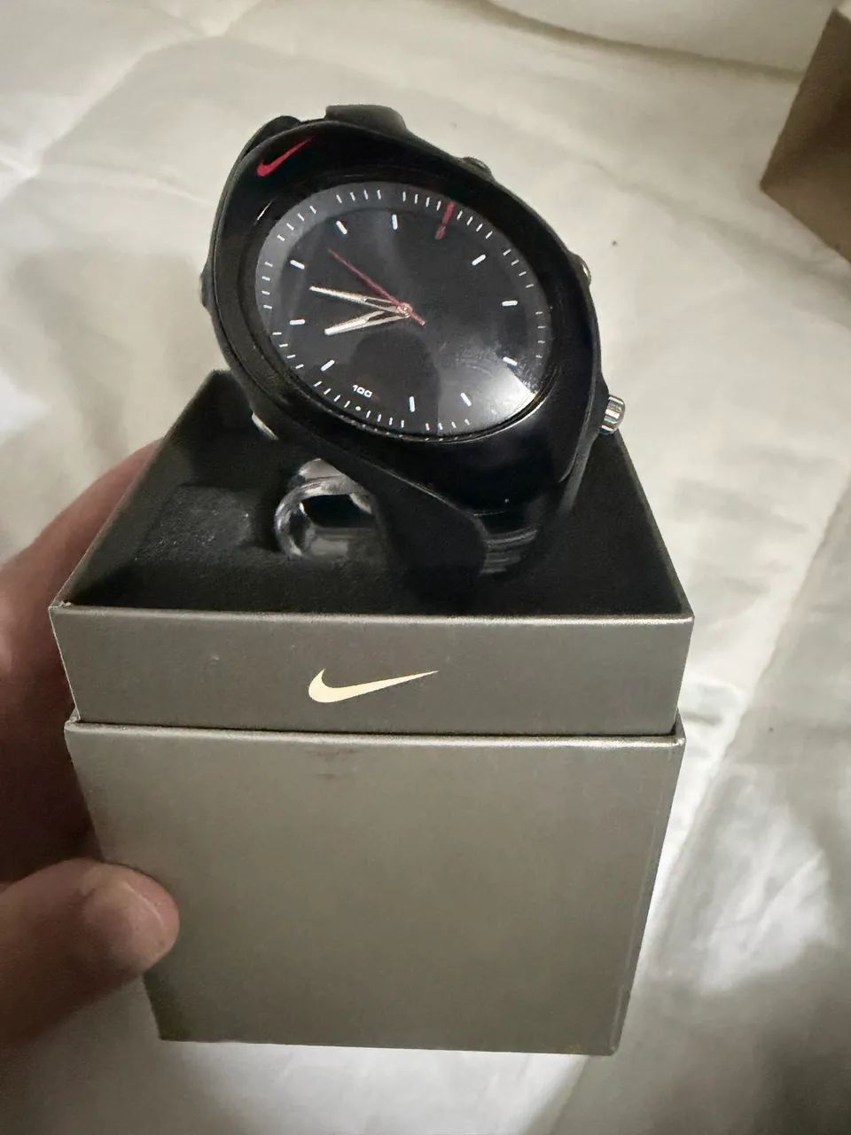 Relógio Nike Triax Swift AnaDigi Black Red - Foto 3