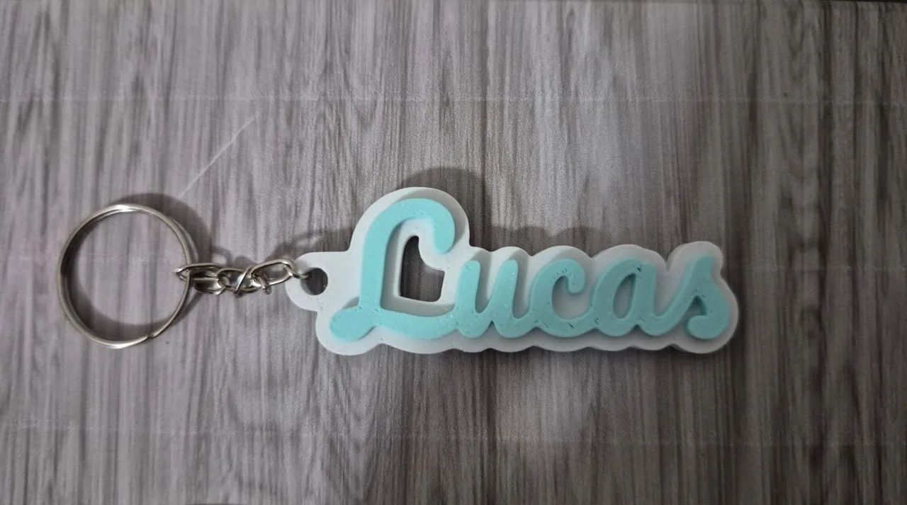 Chaveiro 3D nome personalizável - Foto 2