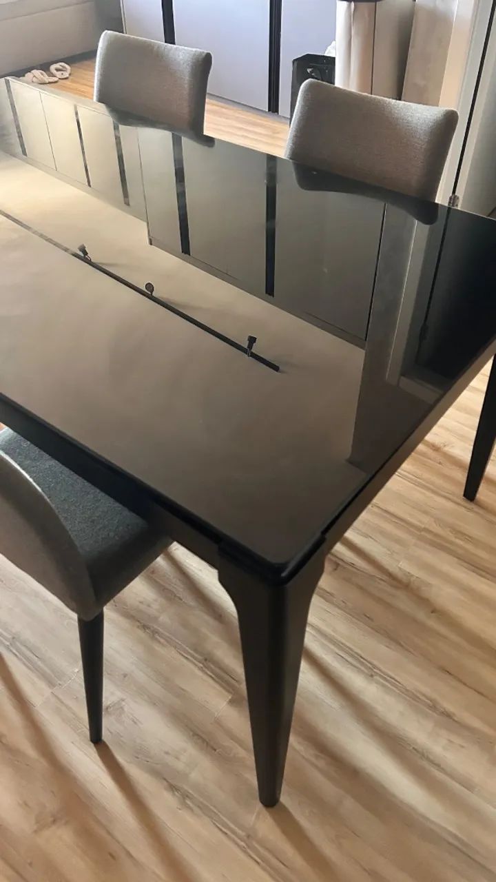 Mesa de jantar 4 cadeiras 180x100cm - Foto 2