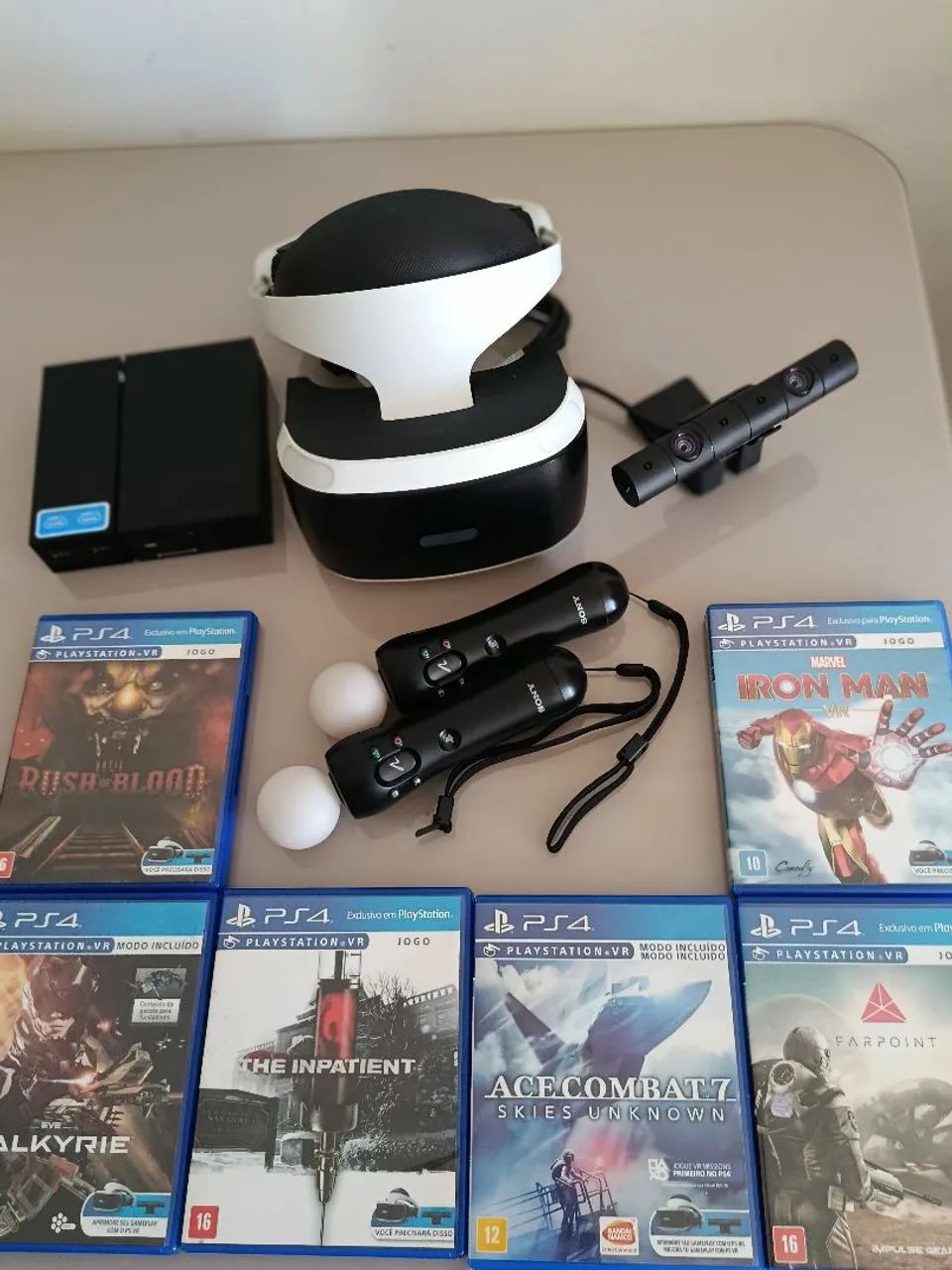 VR de ps4 kit completo 