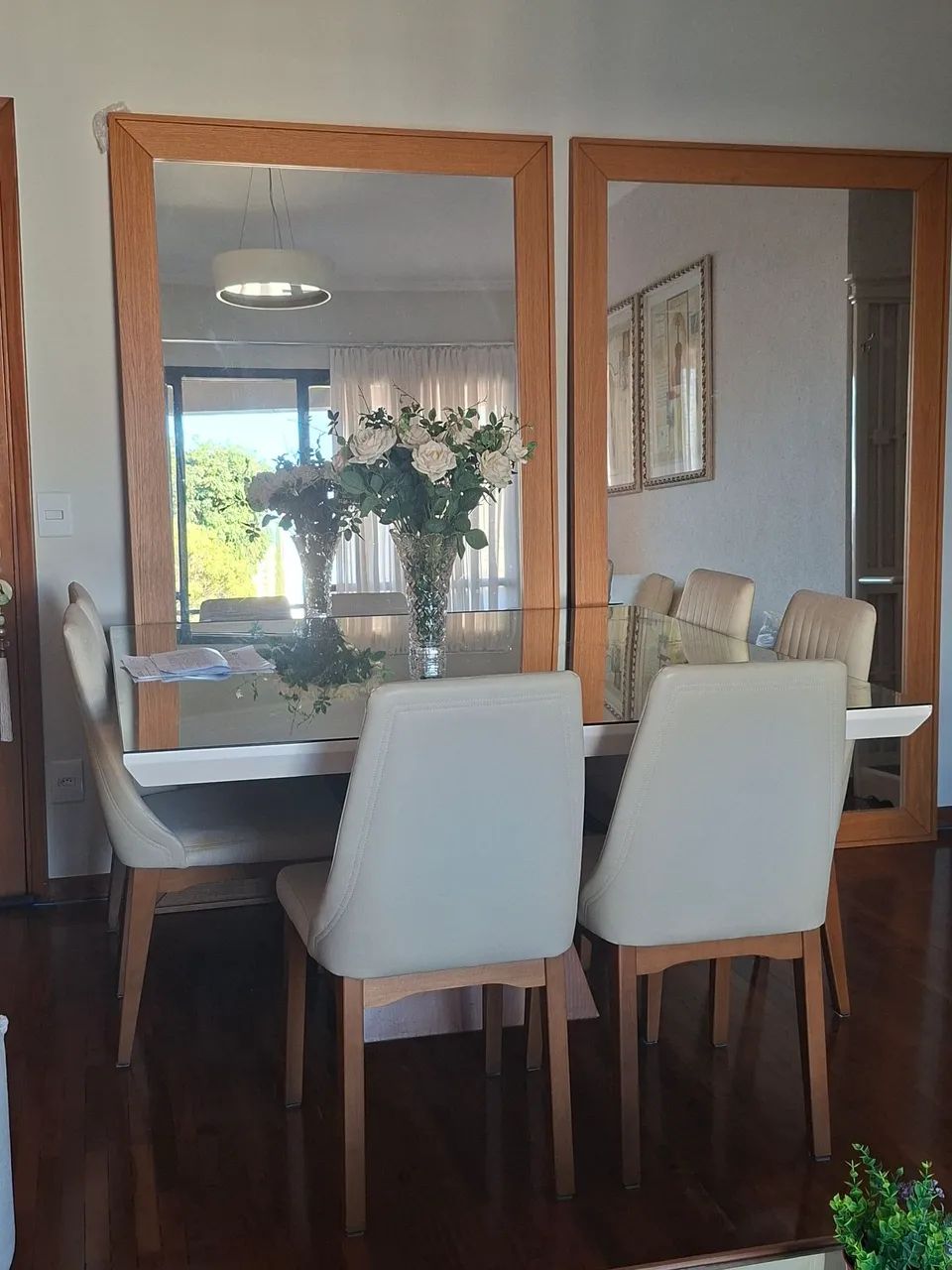 Mesa jantar medida 1 50 x 1.50 com 8 cadeiras