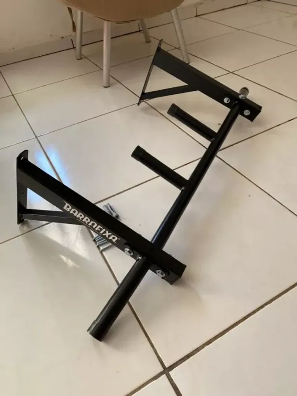 Barra Fixa Parede Musculação Pull-up Pegada Neutra E Aberta - Foto 4