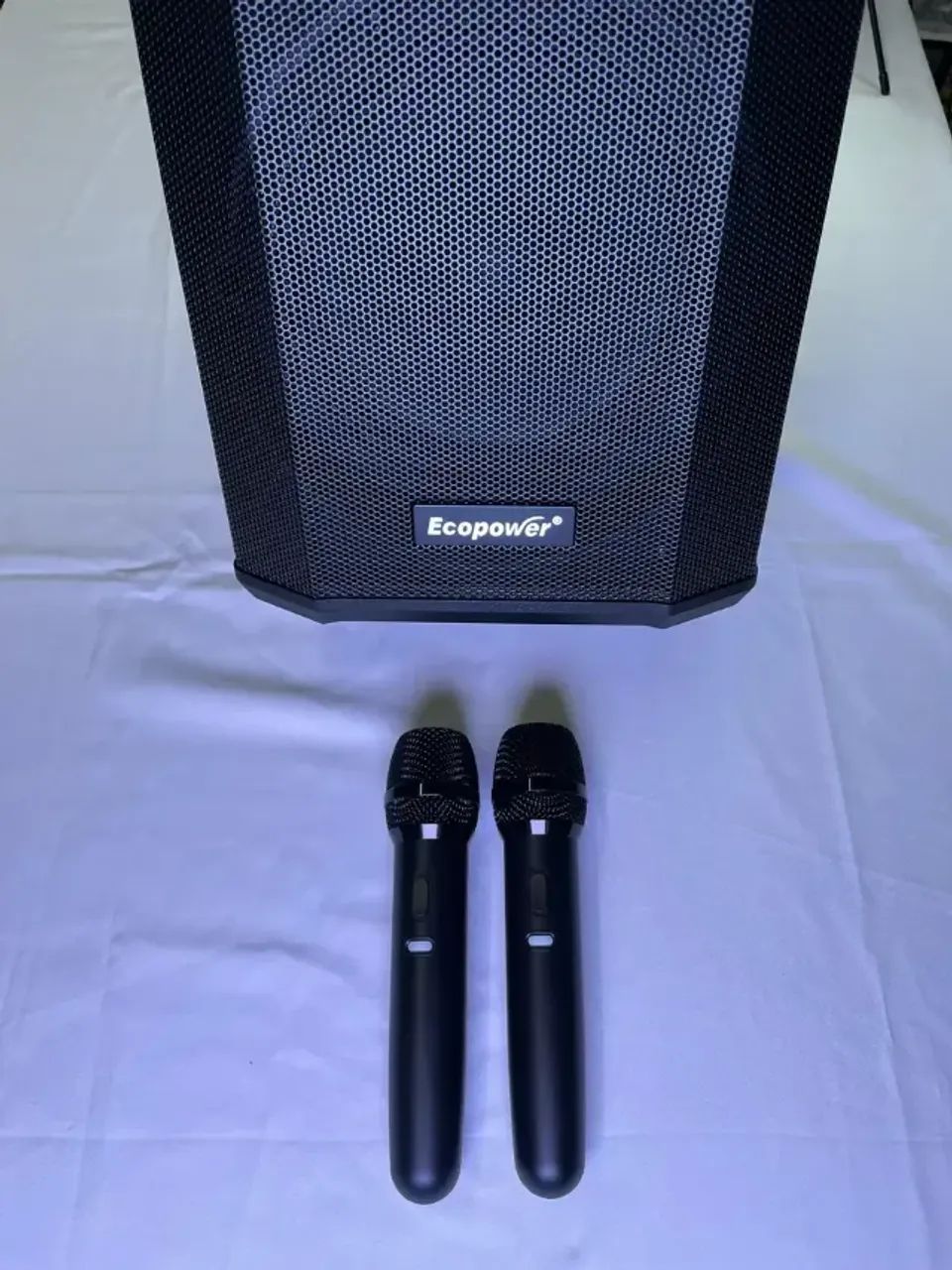 Caixa de Som Bluetooth Ecopower + 2 Microfones - Foto 5