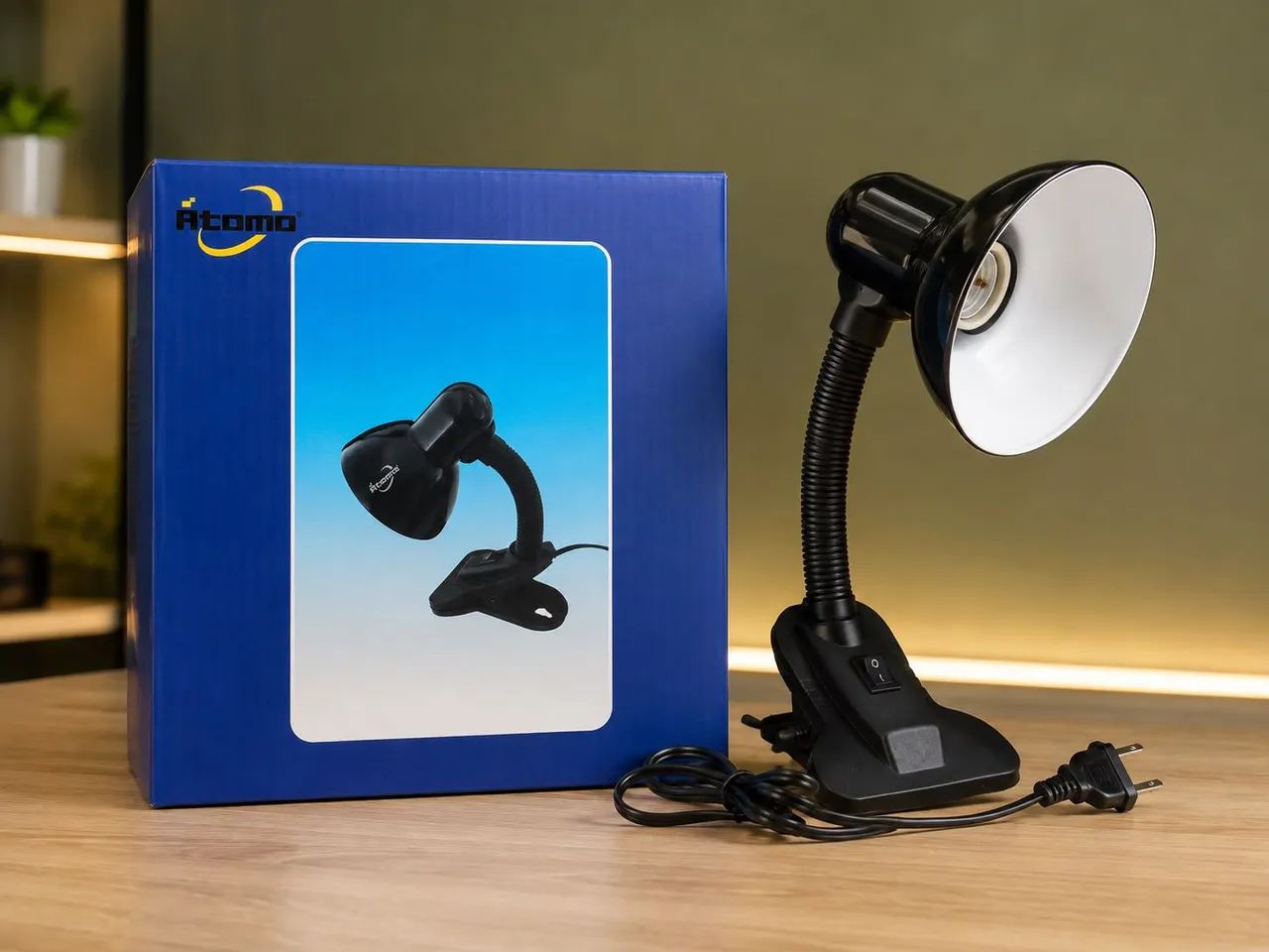 Luminária de Mesa com Presilha e Haste Flexível - Foto 2