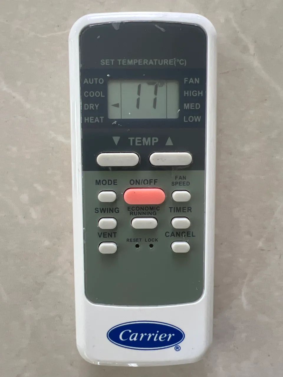 Controle ar-condicionado Carrier-TYPE:R51/E