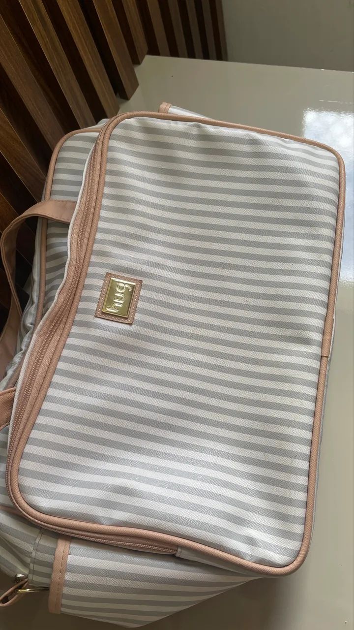 Bolsa Maternidade Hug Listrada  - Usada, Conservada - Foto 5