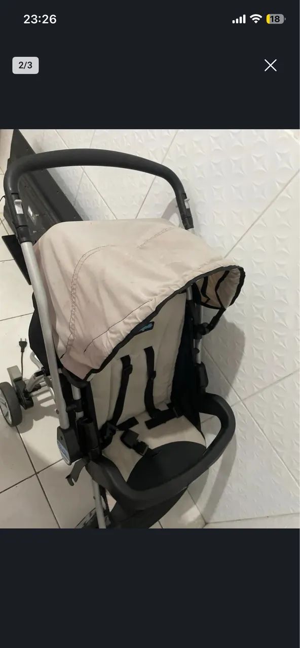 Carrinho de bebê e bebê conforto  - Foto 3