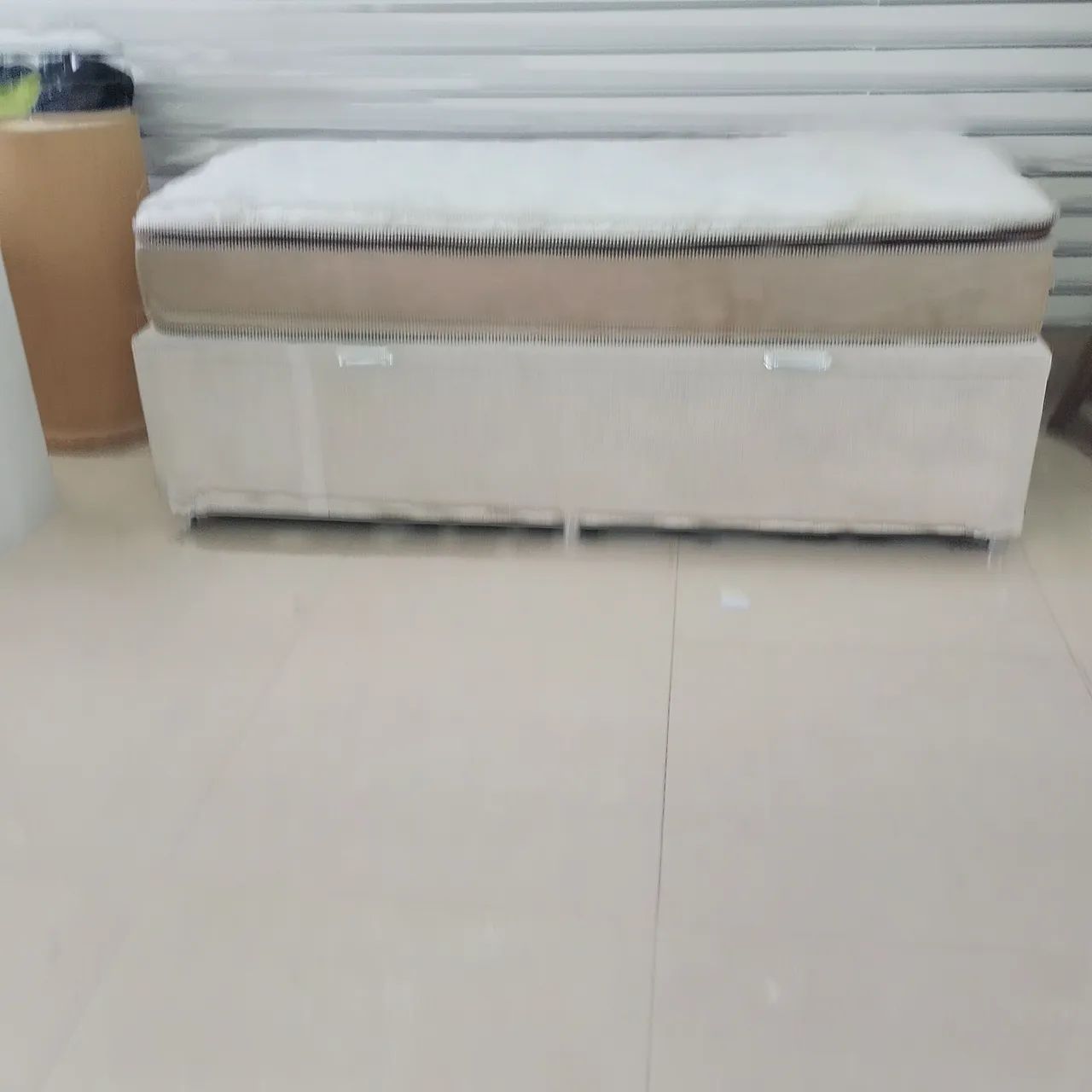 Cama Baú Solteiro com Colchão - Base Box com Grande Espaço Interno - Foto 2