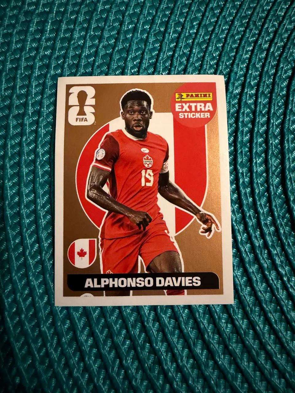 Figurinha Cobre Alphonso Davies copa 2026