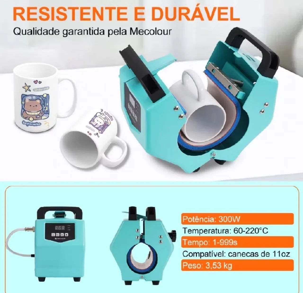 Prensa térmica cilíndrica sublimática - Foto 3