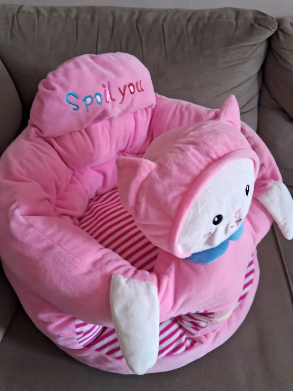 Cadeira almofada para bebê menina